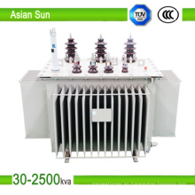 Refrigerado de 11kV transformador de energía inmerso en aceite (250kVA)
